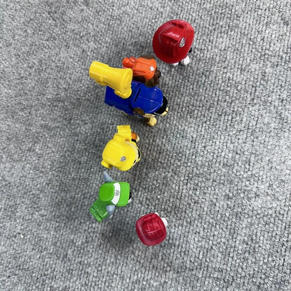 Lot of 6 Paw Patrol Action Figures Chase Zuma Rubble Talking Mixed Pups